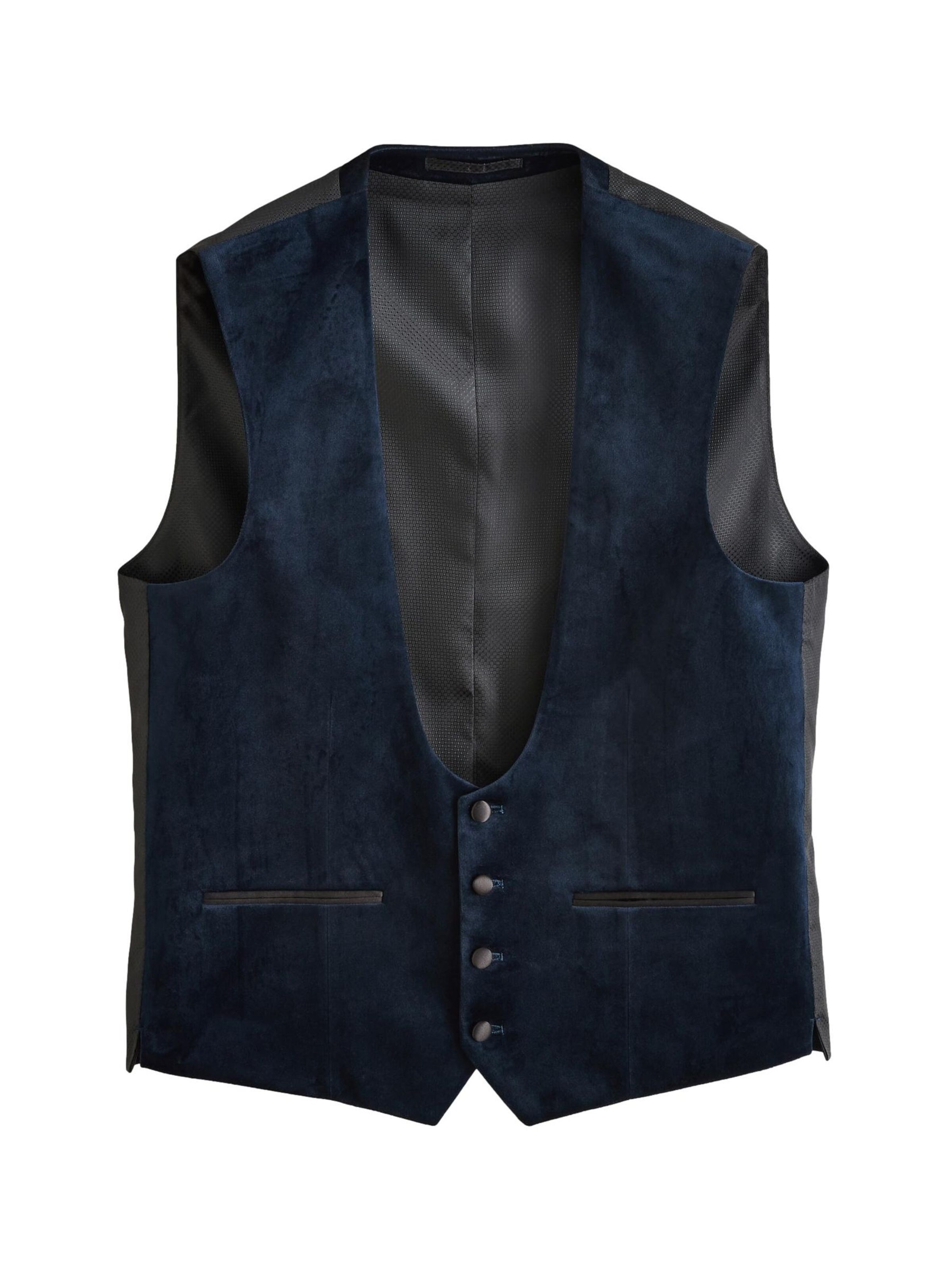 Vestă de costum de la Next pe albastru: față