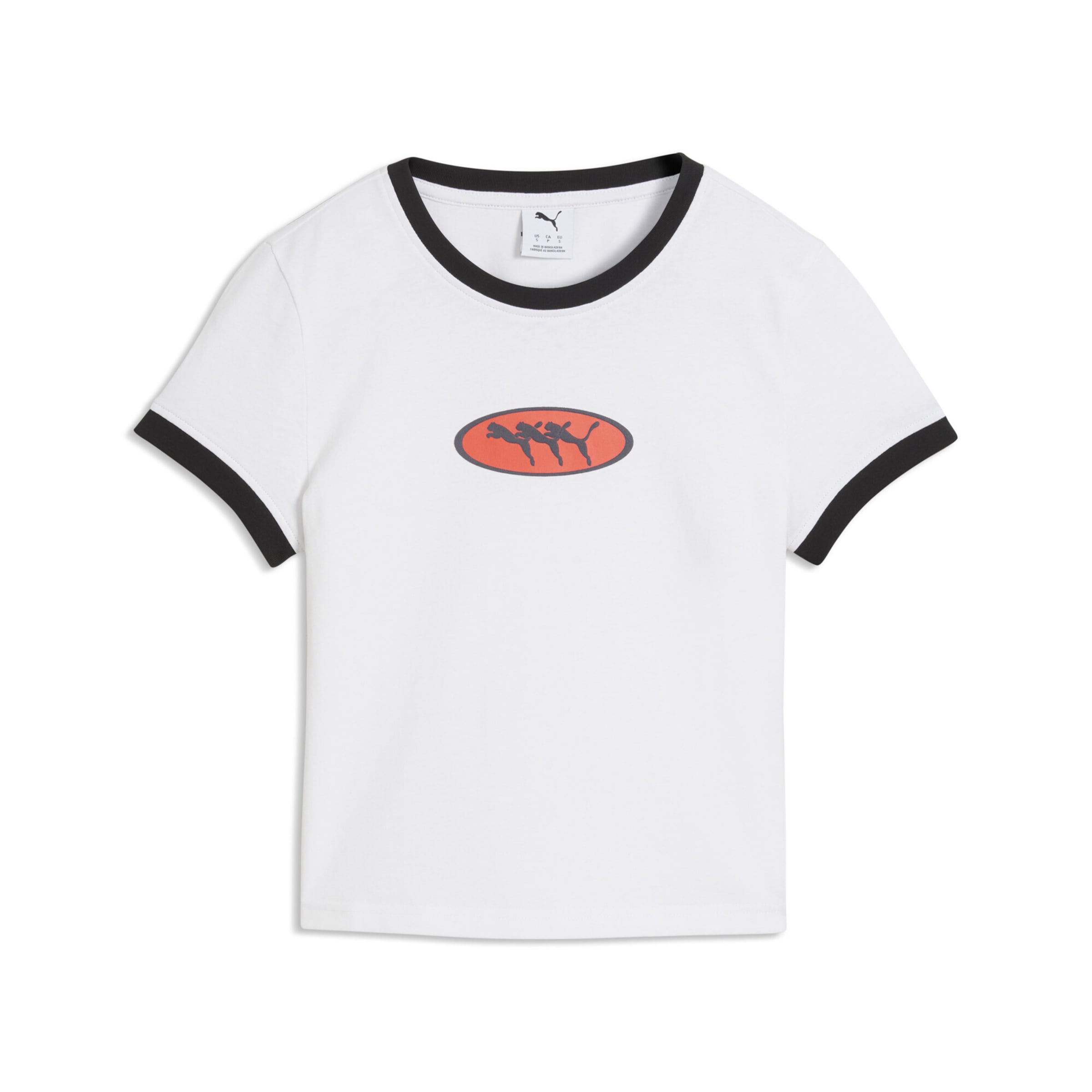 PUMA Shirt 'FUTURE.PUMA.ARCHIVE' in S in orange / schwarz / weiß, Produktansicht