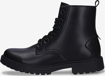 nae Vegan Shoes - Bota com atacadores 'Marca' em preto: frente