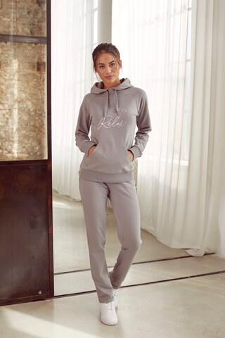 Sweat-shirt LASCANA en gris