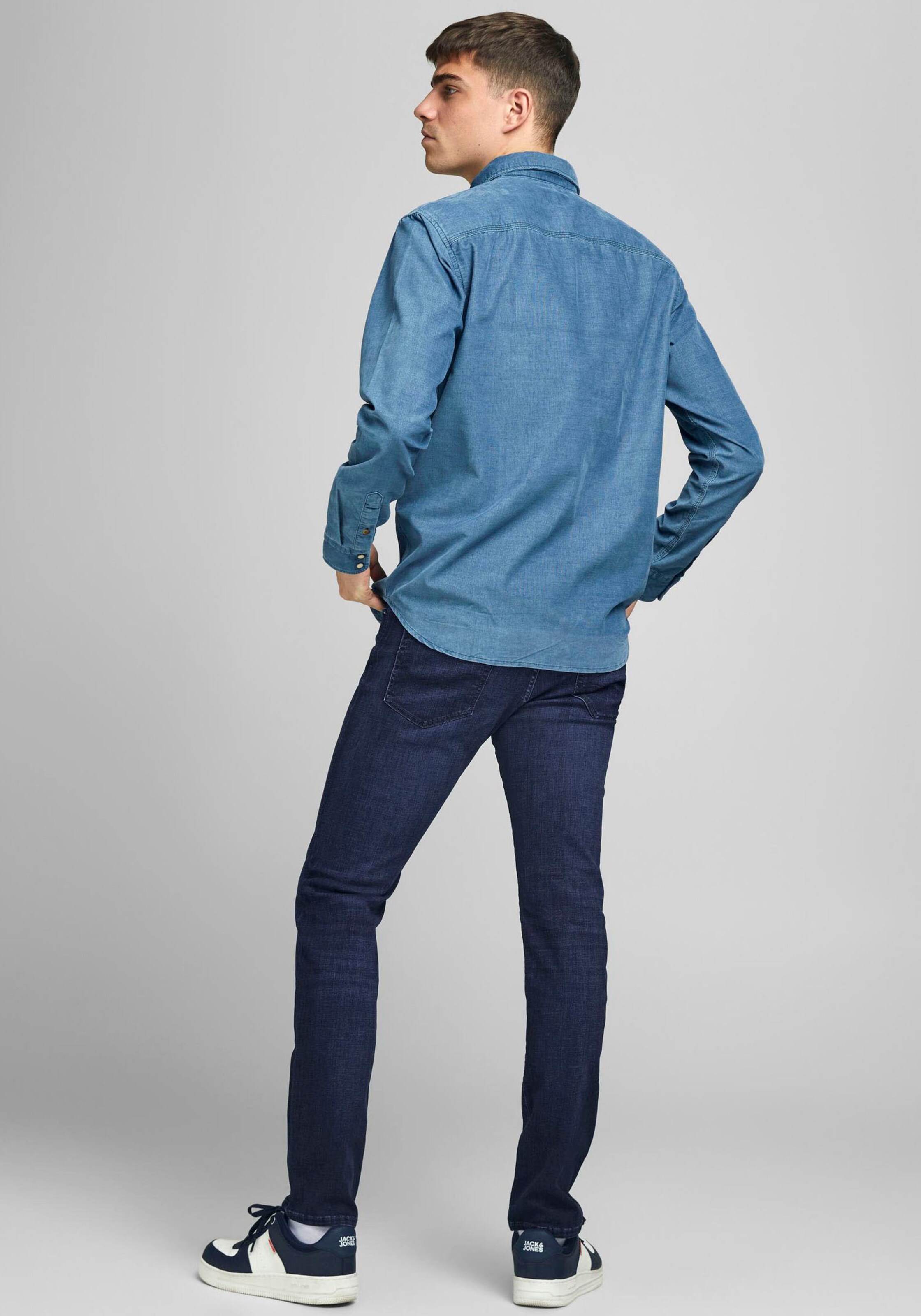 lQY5f Abbigliamento JACK & JONES Jeans Iglenn in Blu Scuro 