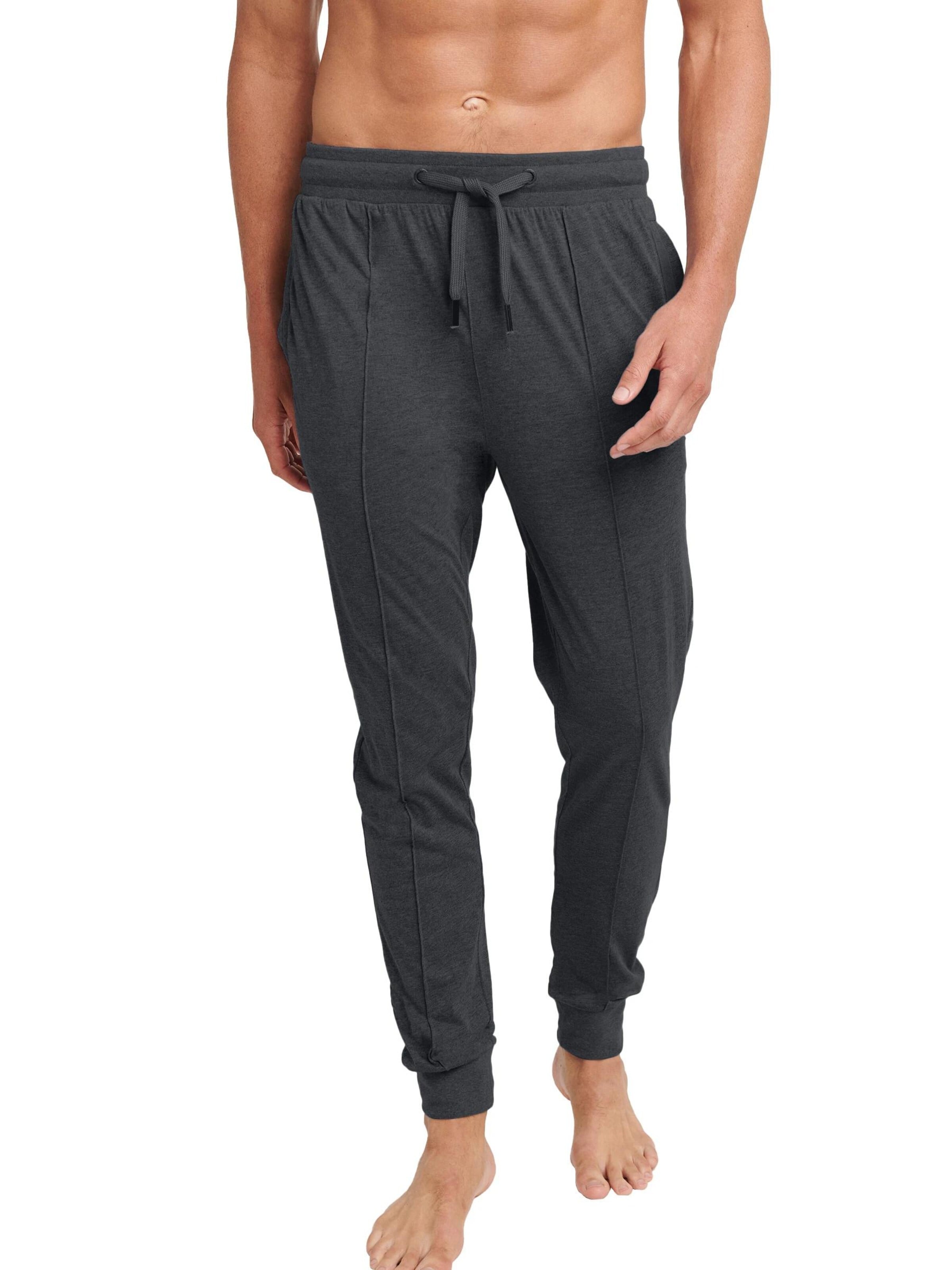 JOCKEY Pyjamahose 'Night & Day Knit Pants' in L in anthrazit, Produktansicht