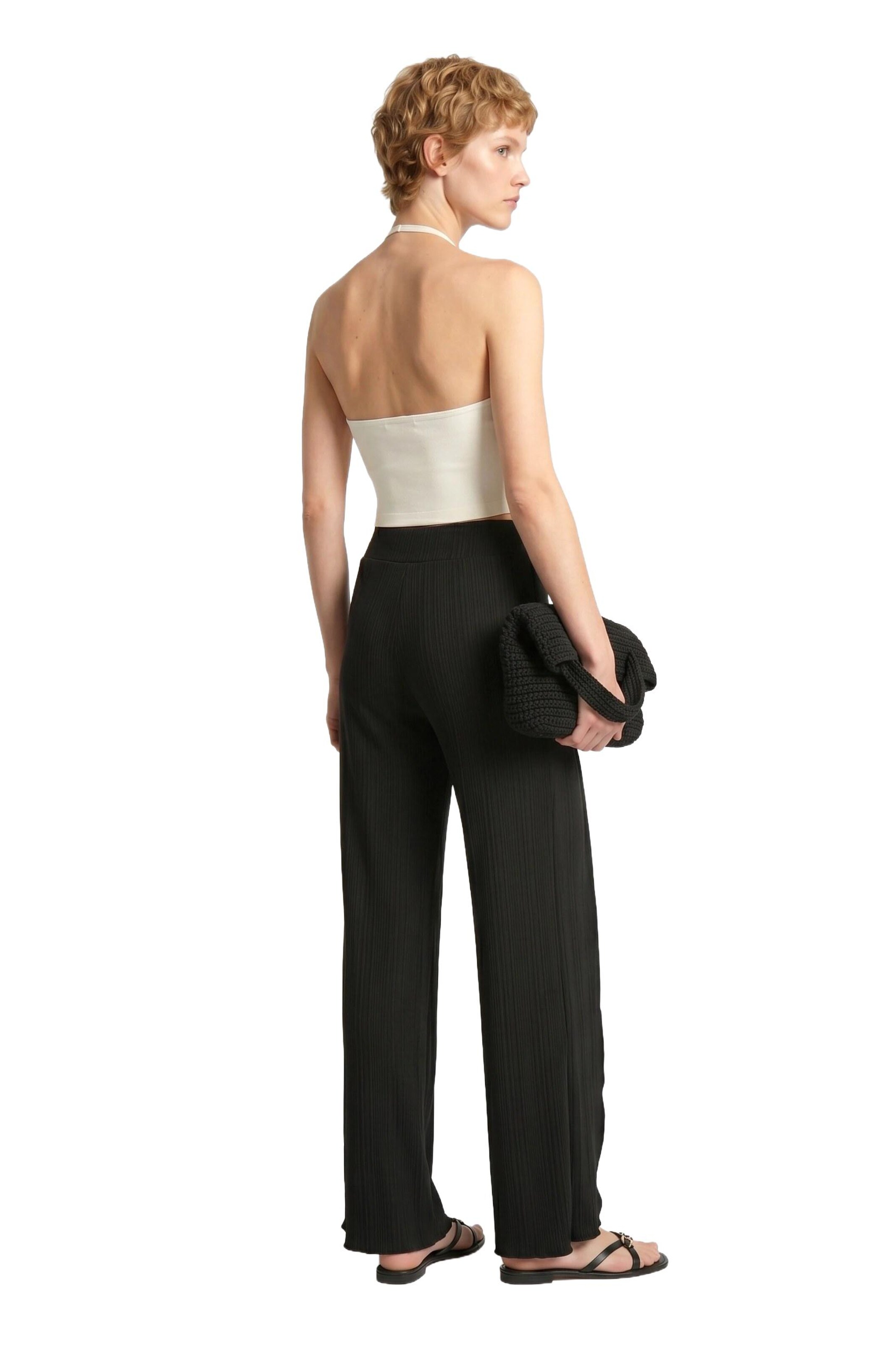 Alexa Dash Wide leg Pants in Black