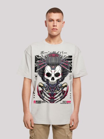 T-Shirt 'CYBERPUNK STYLES' F4NT4STIC en gris : devant