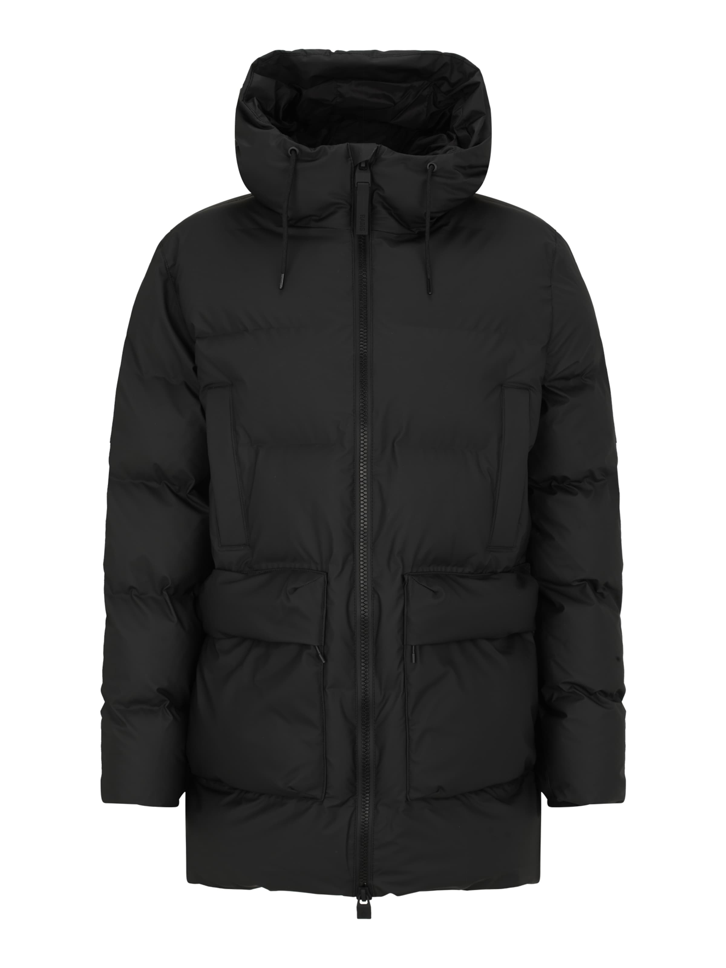 RAINS Χειμερινό μπουφάν σε μαύρο: μπροστά