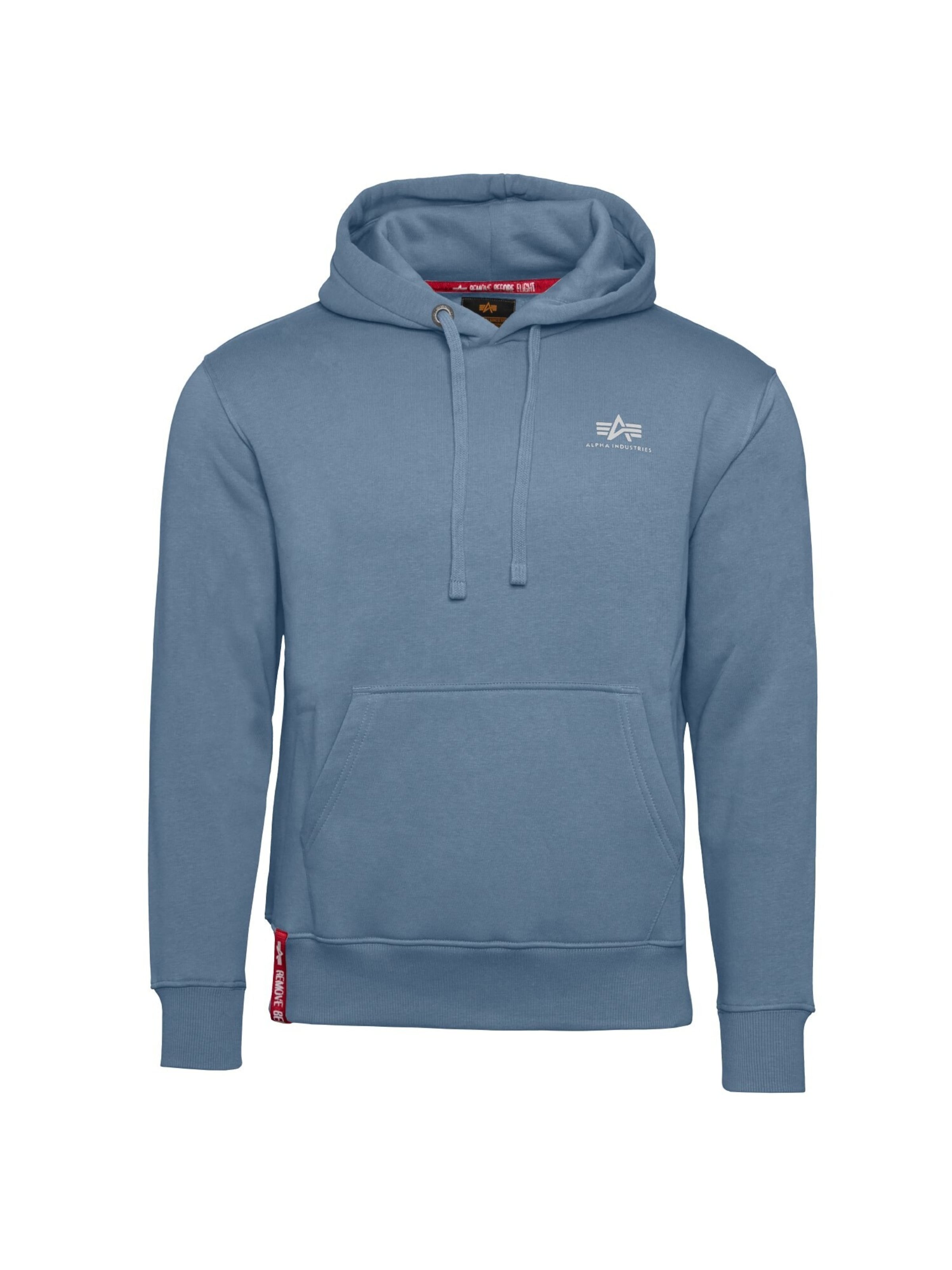 Sweat-shirt ALPHA INDUSTRIES en bleu : devant