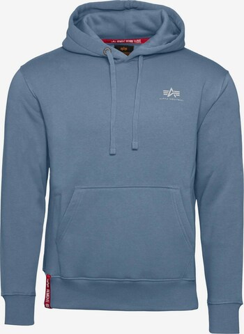 ALPHA INDUSTRIES Sweatshirt in Blauw: voorkant