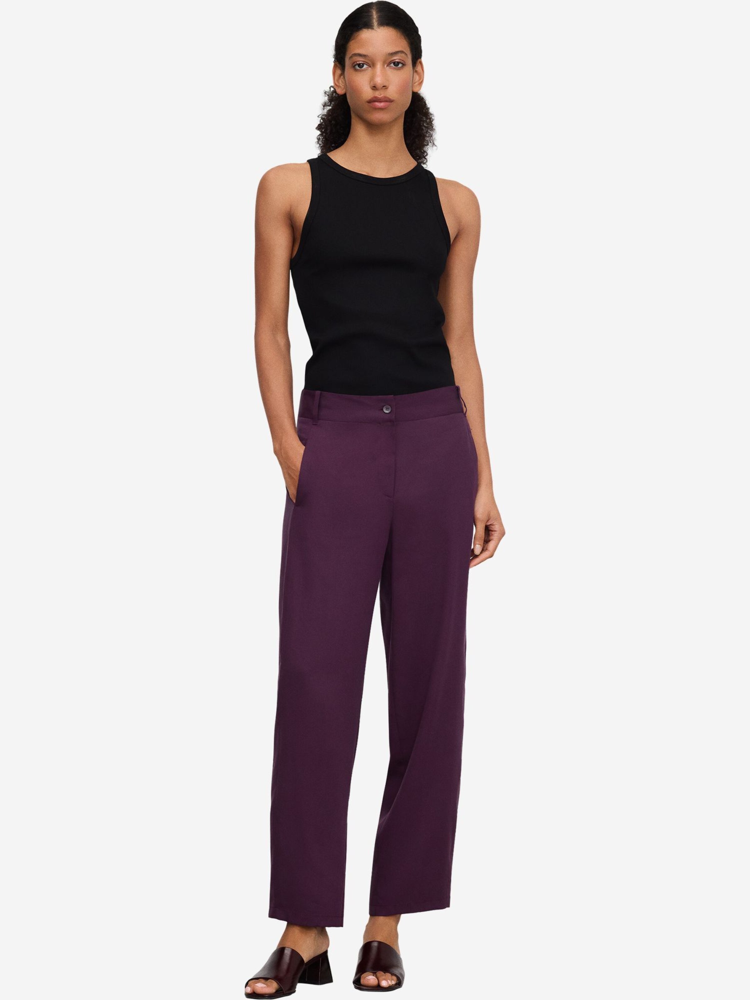 Regular Pantalon Adolfo Dominguez en violet