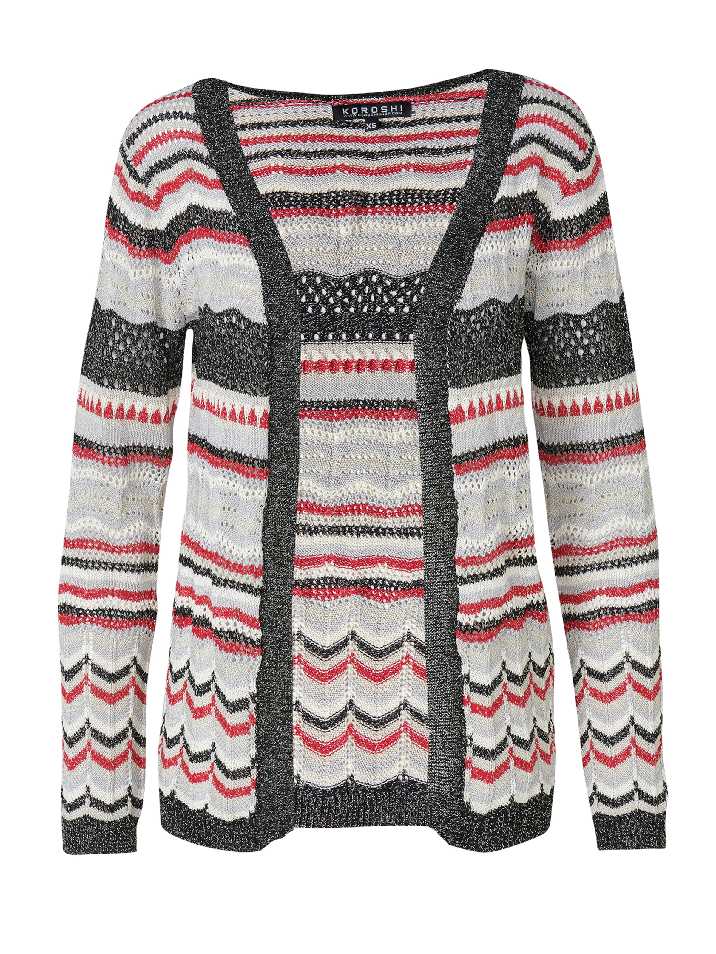 Cardigan KOROSHI en mélange de couleurs : devant
