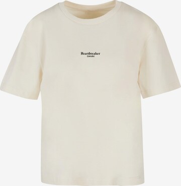 Miss Tee Shirt 'Heartbreaker Lovetaker' in White: front