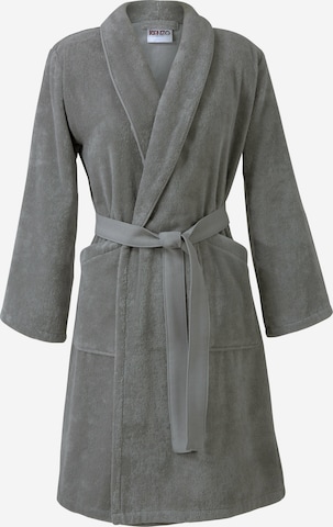 Kenzo Home Long Bathrobe 'ICONIC' in Grey: front