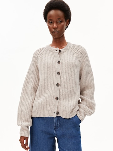 ARMEDANGELS Strickjacke 'Selmaa' (GOTS) in Beige: Vorderseite