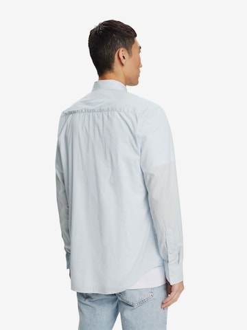 ESPRIT Slim fit Button Up Shirt in Blue