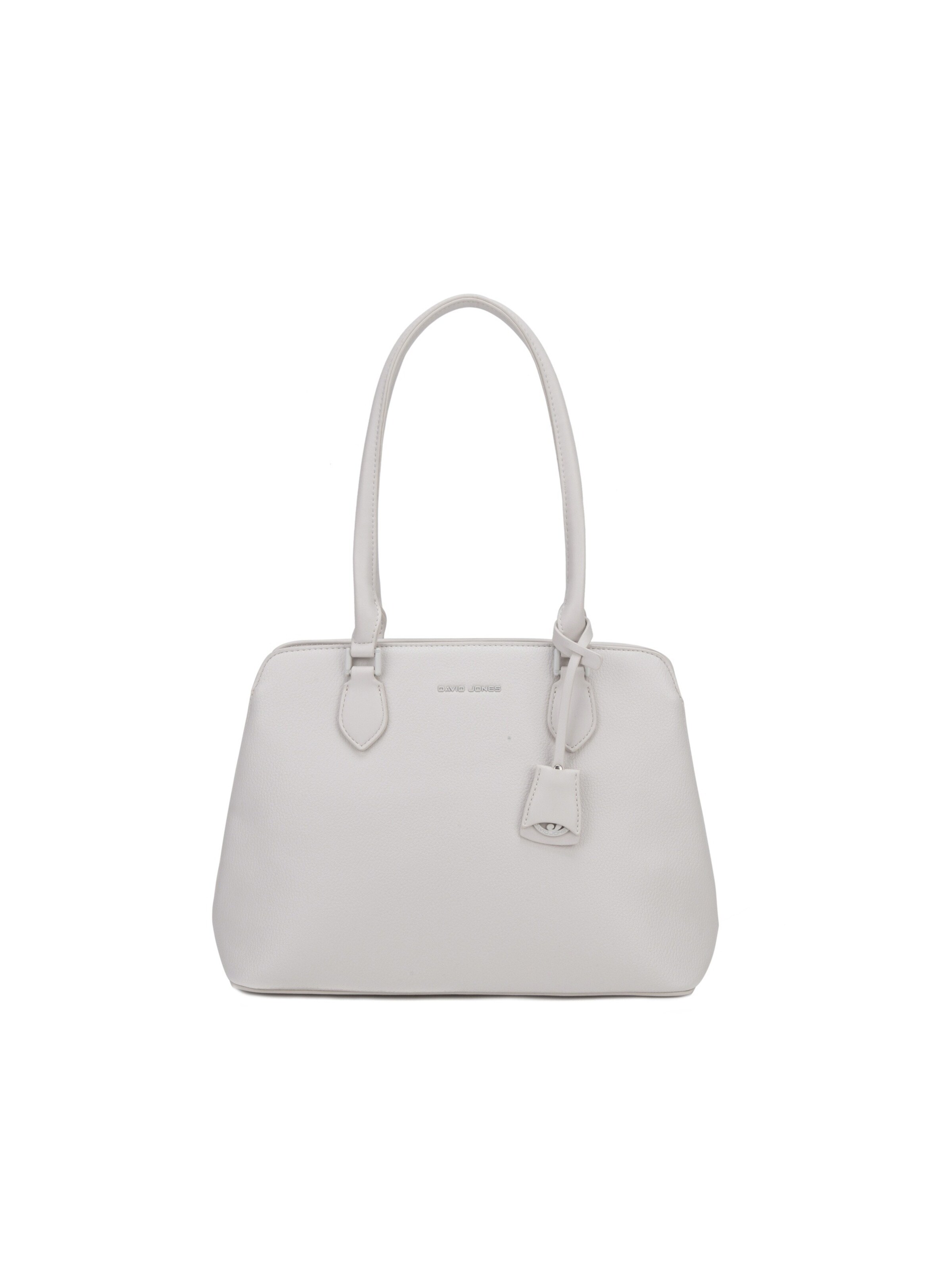 Borsa a spalla 'Borsa a spalla David Jones ecopelle martellata trapezio' di David Jones in beige: frontale