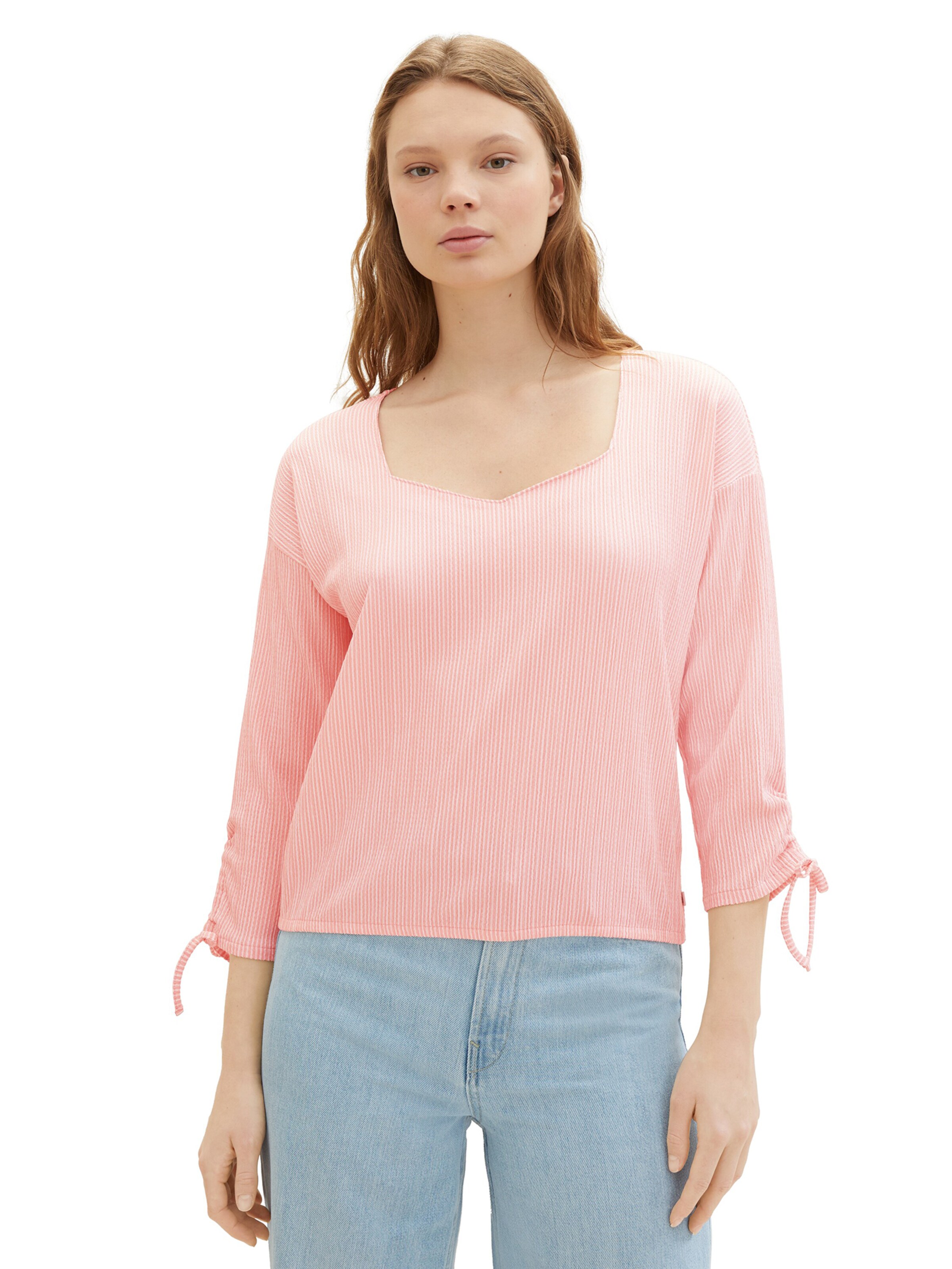 TOM TAILOR DENIM Shirt in Pink: front