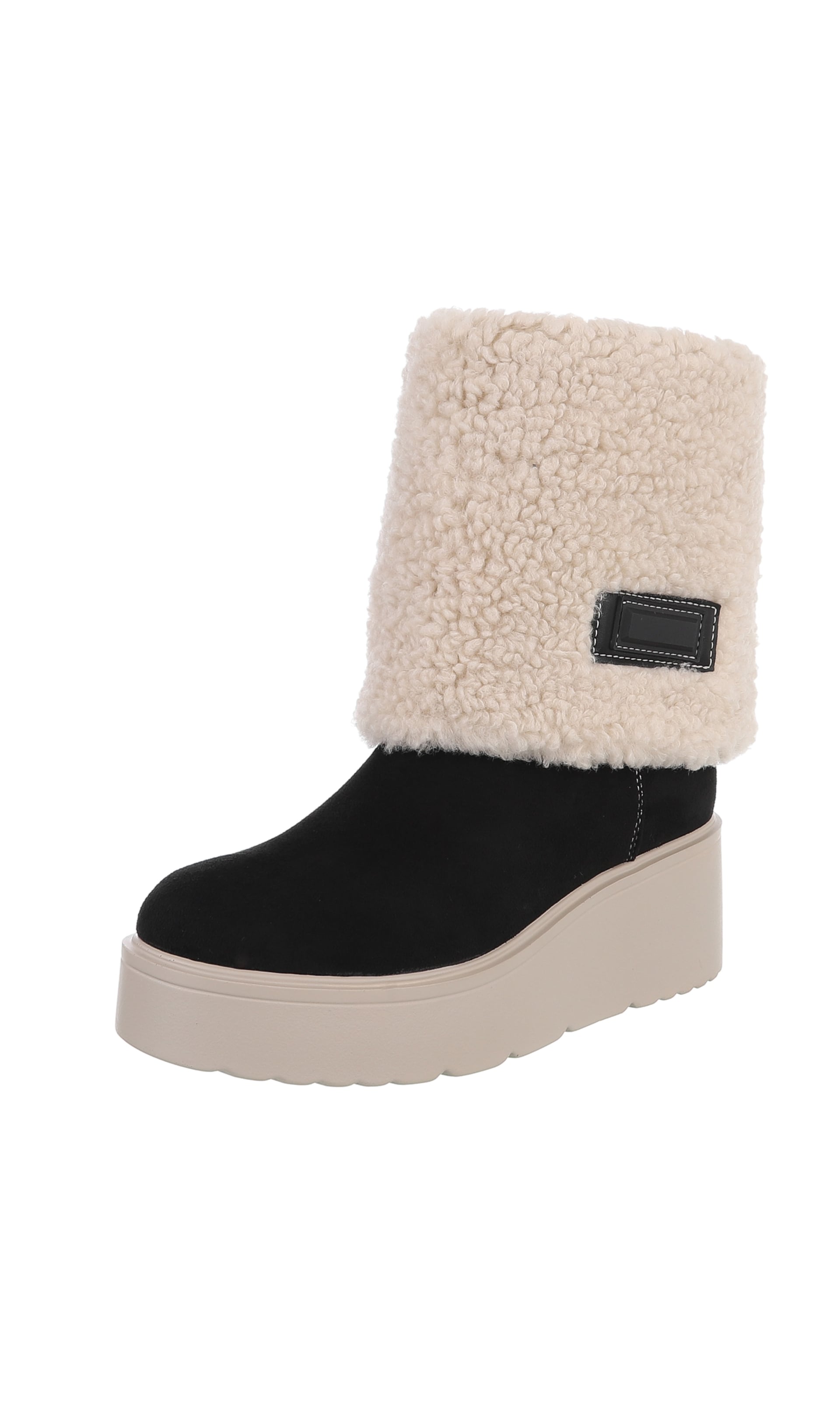 Ital-Design Ankle Boots in Black: front