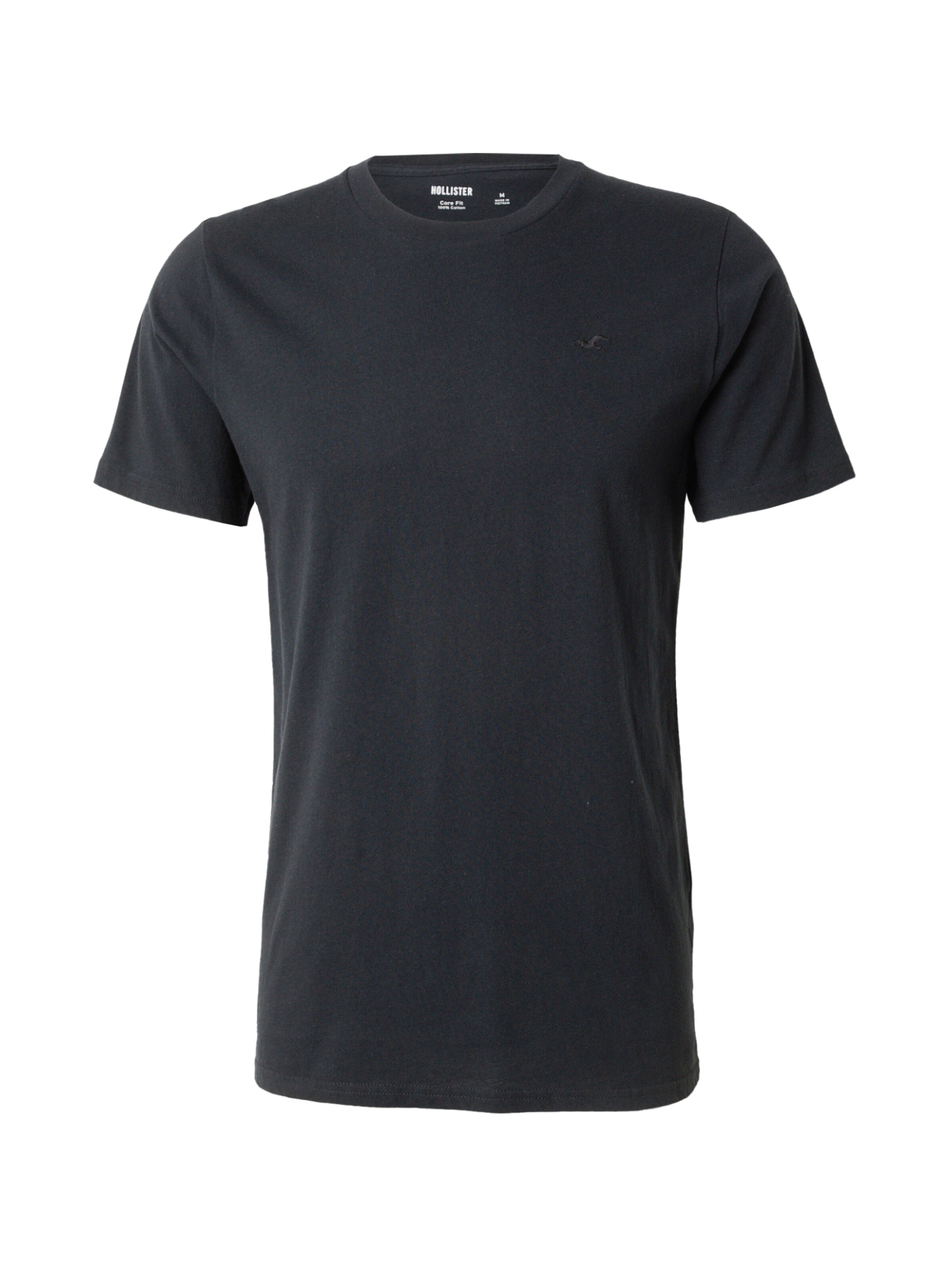 HOLLISTER Tričko – černá: přední strana