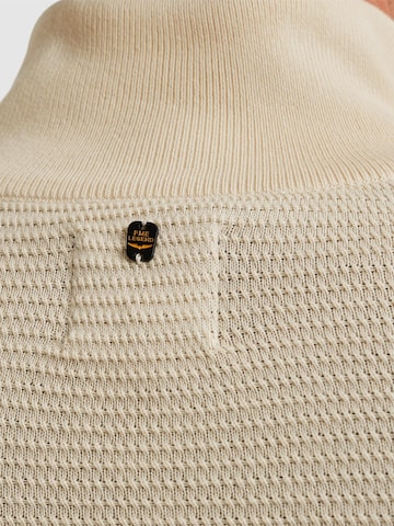 PME Legend Trui 'Pullover with half zipper' in Beige