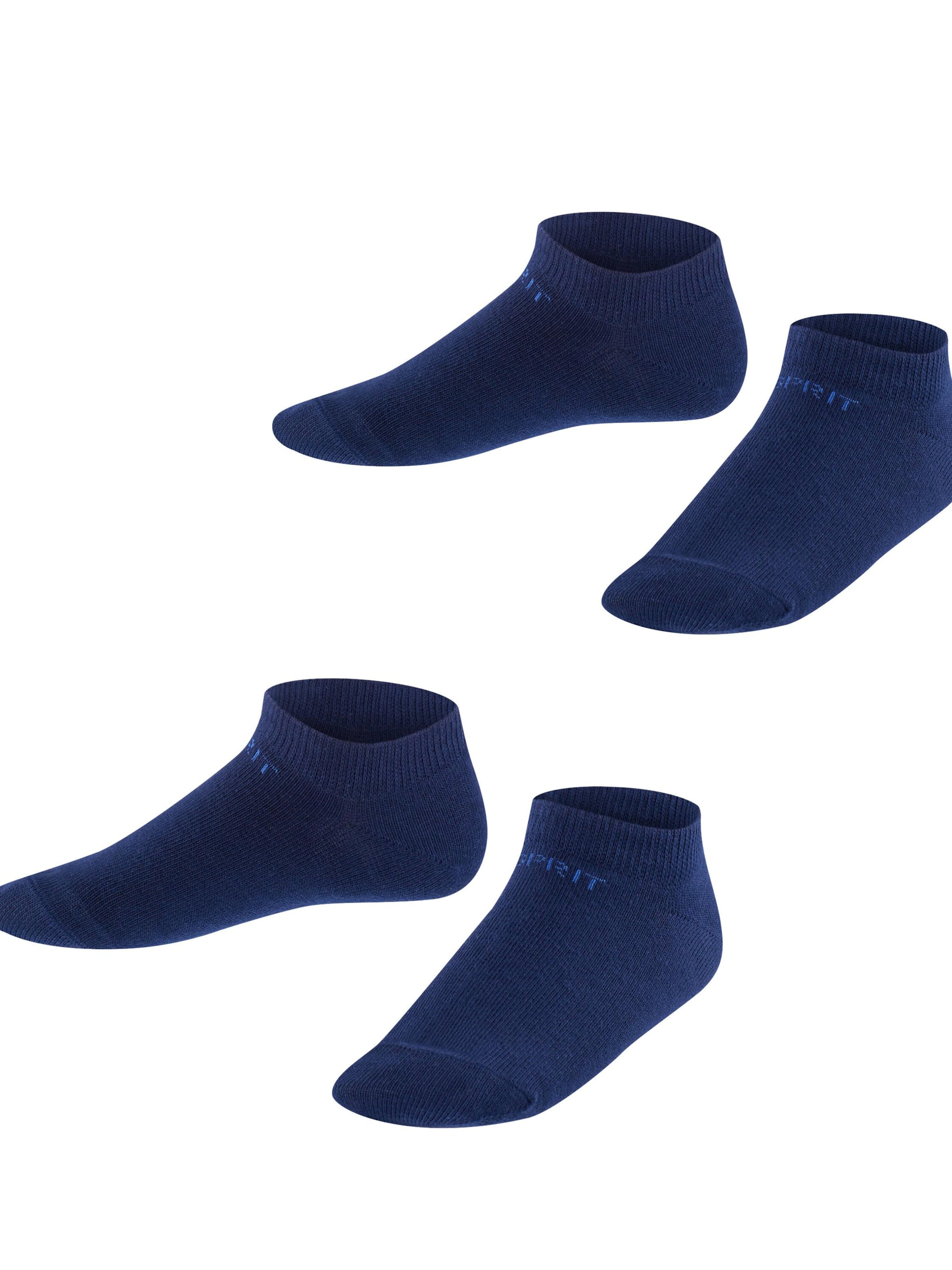ESPRIT Socken 'Foot Logo 2-Pack'‌‌‌‌‌‌‌‌‌‌ in Blau: Vorderseite
