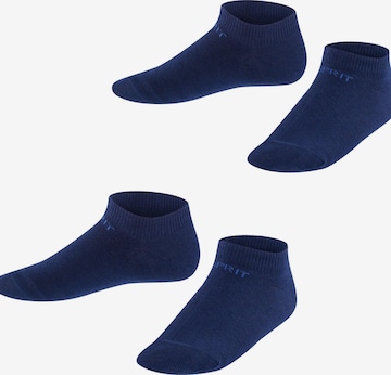 ESPRIT Socken 'Foot Logo 2-Pack' in Blau: Vorderseite