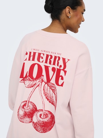 Felpa di ONLY Carmakoma in rosa