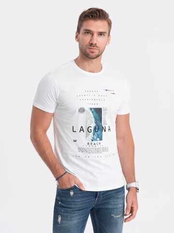 T-Shirt 'S1737' Ombre en blanc : devant