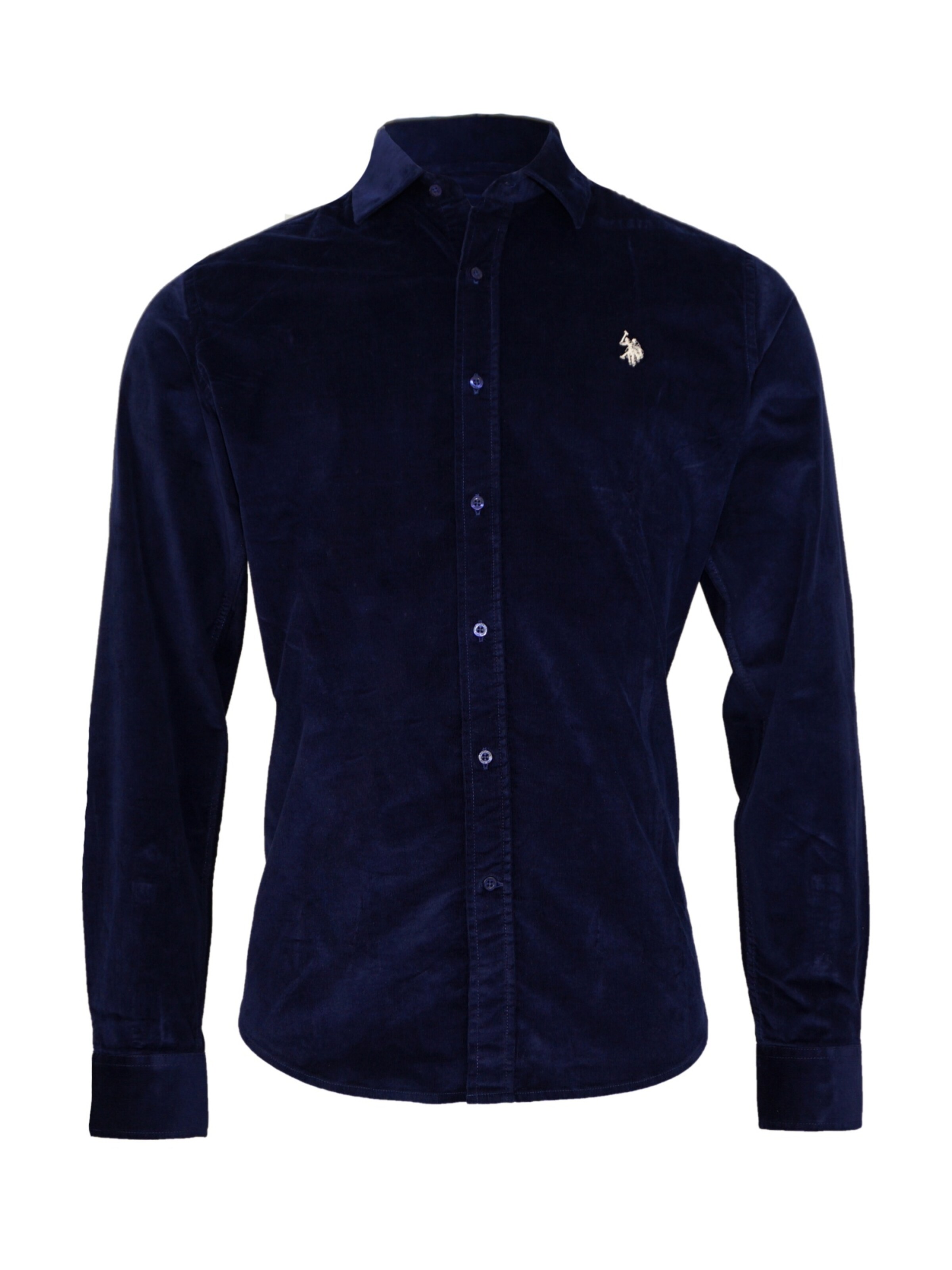 U.S. POLO ASSN. Overhemd in de kleur Blauw / Wit, Productweergave