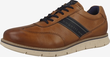bugatti Platform trainers 'ARY01' in Brown: front