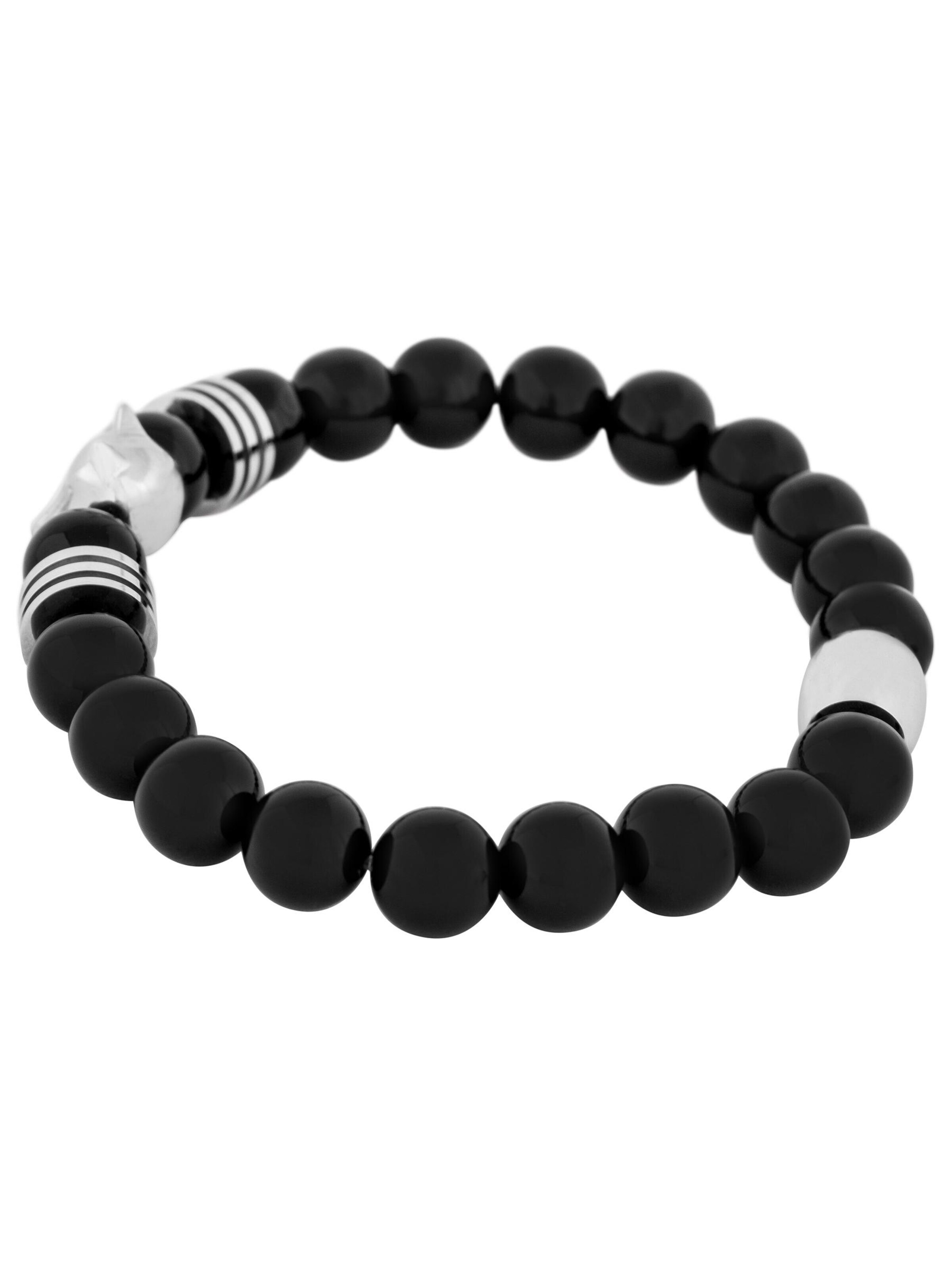 Akitsune Bracelet 'Obsidius' in Silver