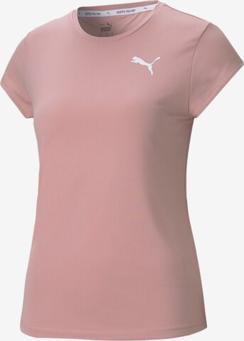 T-shirt fonctionnel PUMA en rose : devant