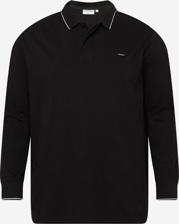 Calvin Klein Big & Tall Shirt in Black: front