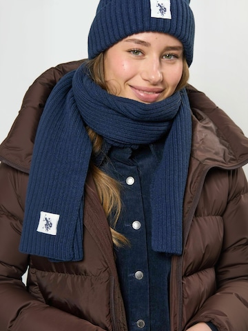 U.S. POLO ASSN. Sjaal ' UUGabi ' in Blauw: voorkant