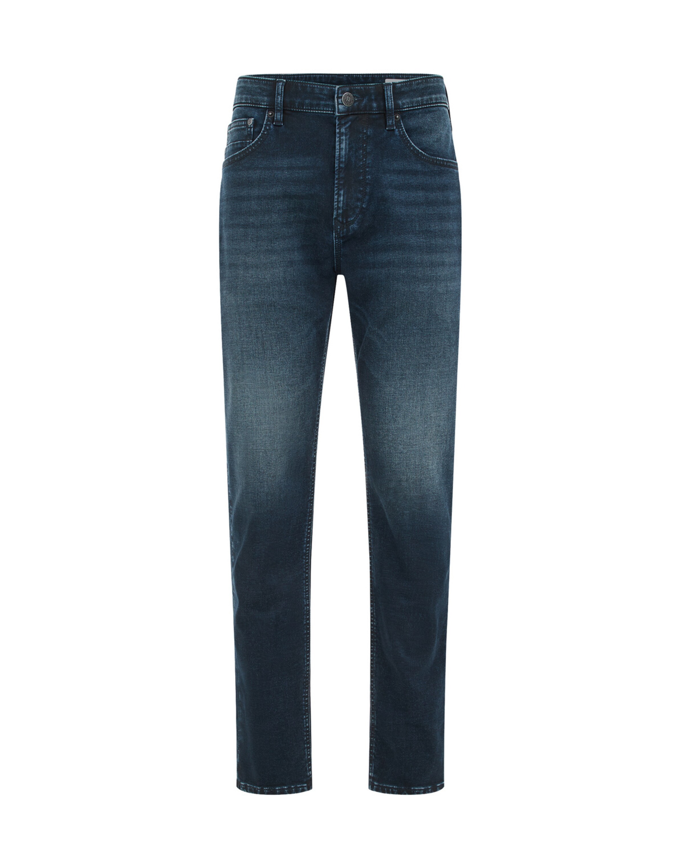 Coupe slim Jean WE Fashion en bleu : devant