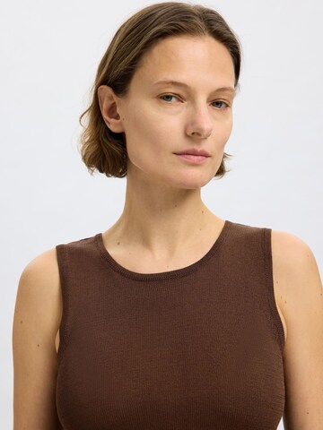 SELECTED FEMME Sticktop 'SLFMoon' i brun