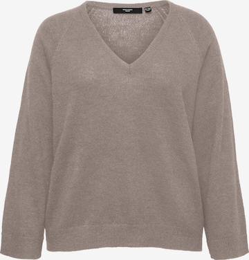 Pullover 'VMCTEAK' di Vero Moda Curve in beige: frontale
