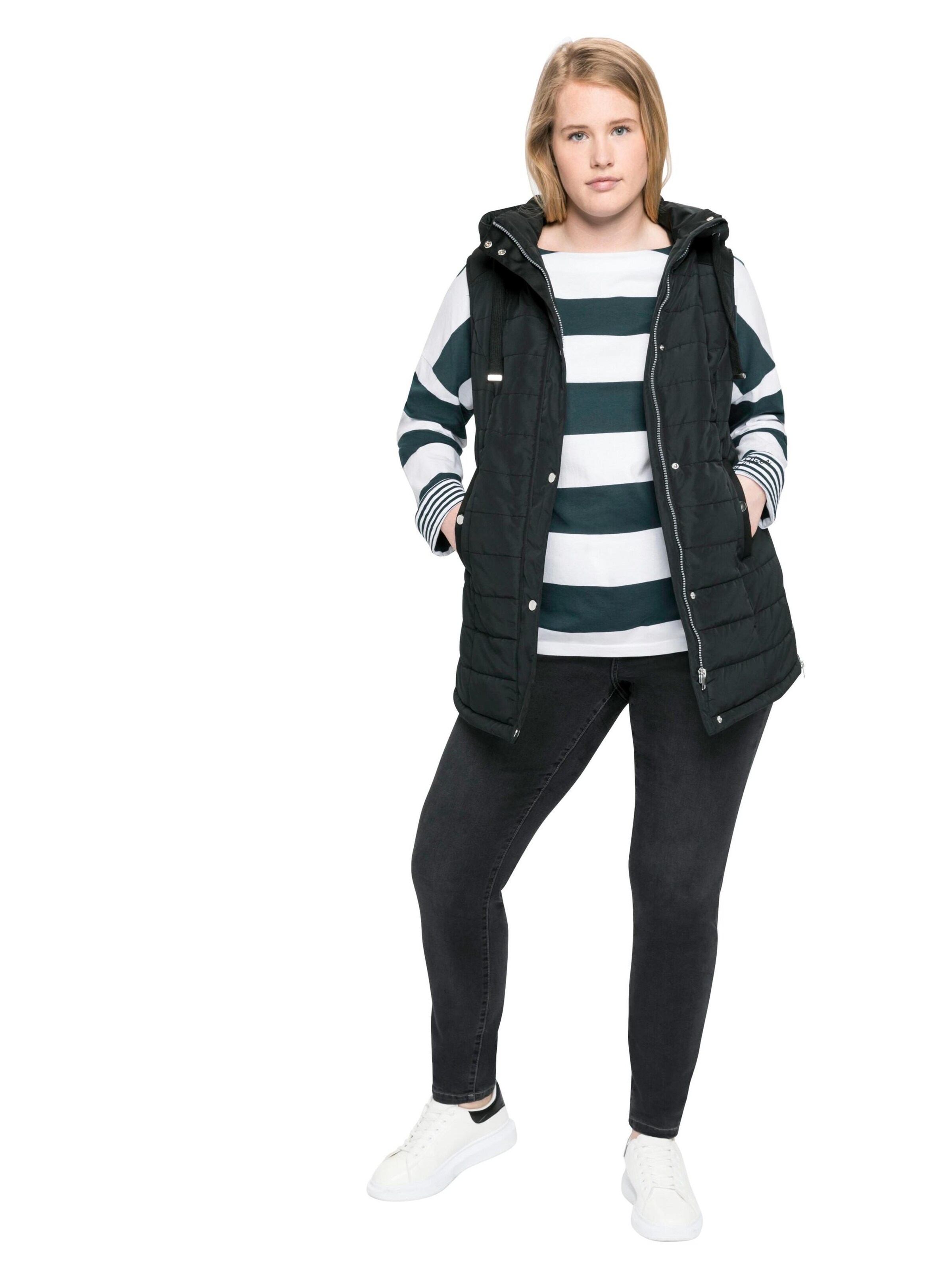 SHEEGO Brezrokavnik | črna barva