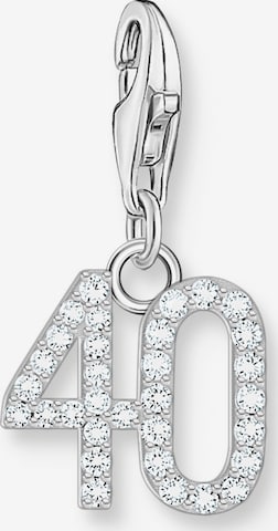 Thomas Sabo Pendant 'Zahl 40' in Silver: front