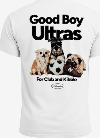 Neverless Shirt 'Good Boy Ultras' in White: front