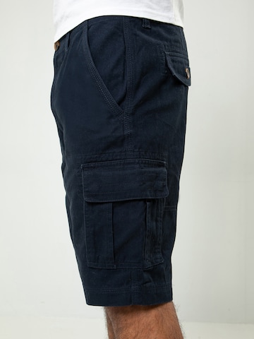 Threadbare Regularen Kargo hlače 'Bute' | modra barva