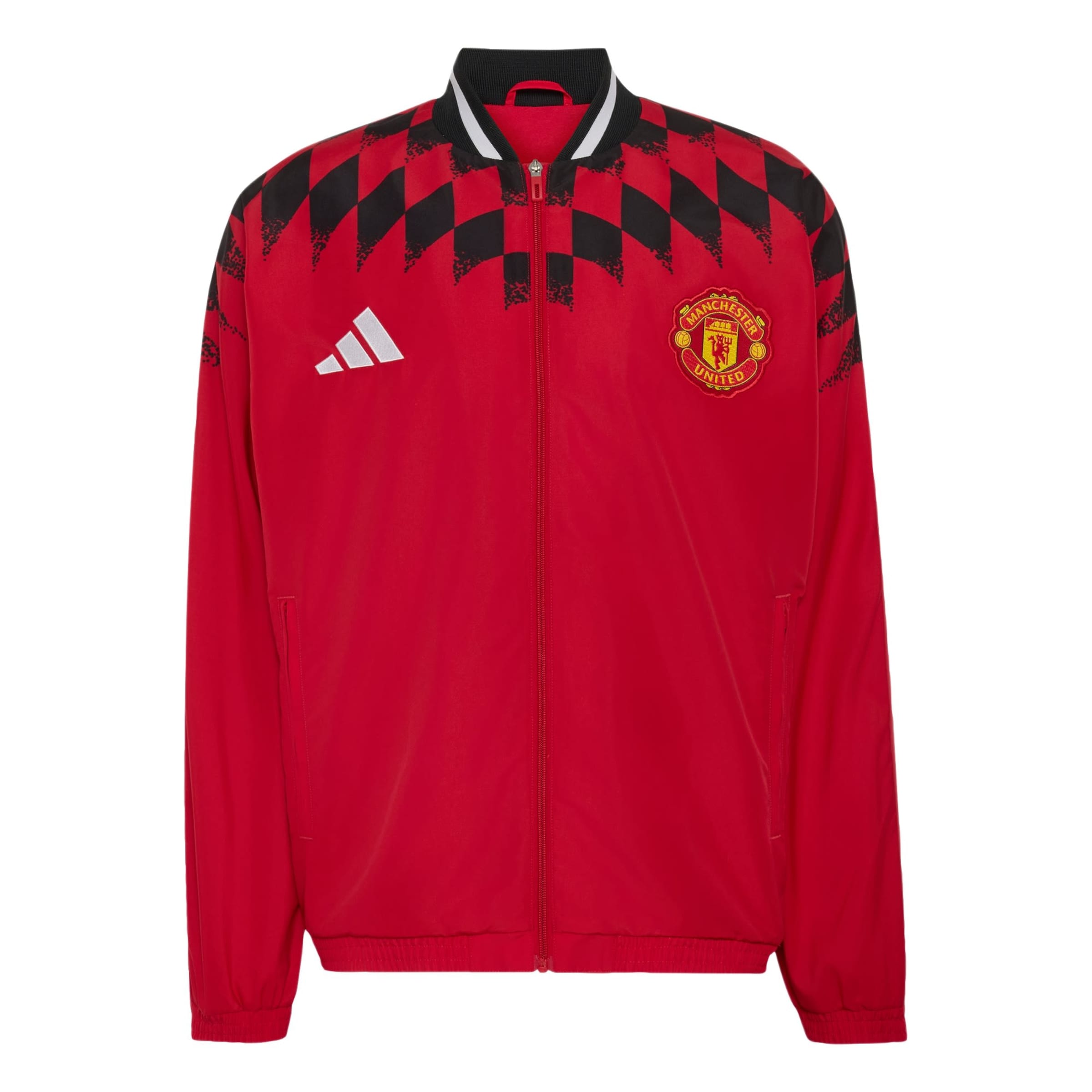 ADIDAS PERFORMANCE - Chaqueta de chándal 'Manchester United Stadium' en rojo: frente