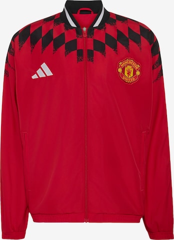 ADIDAS PERFORMANCE - Chaqueta de chándal 'Manchester United Stadium' en rojo: frente