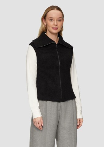 Cardigan s.Oliver en noir : devant