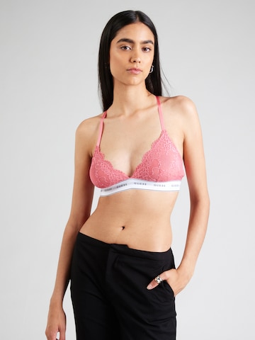 GUESS Triangle Bra 'BELLE' in Pink: front