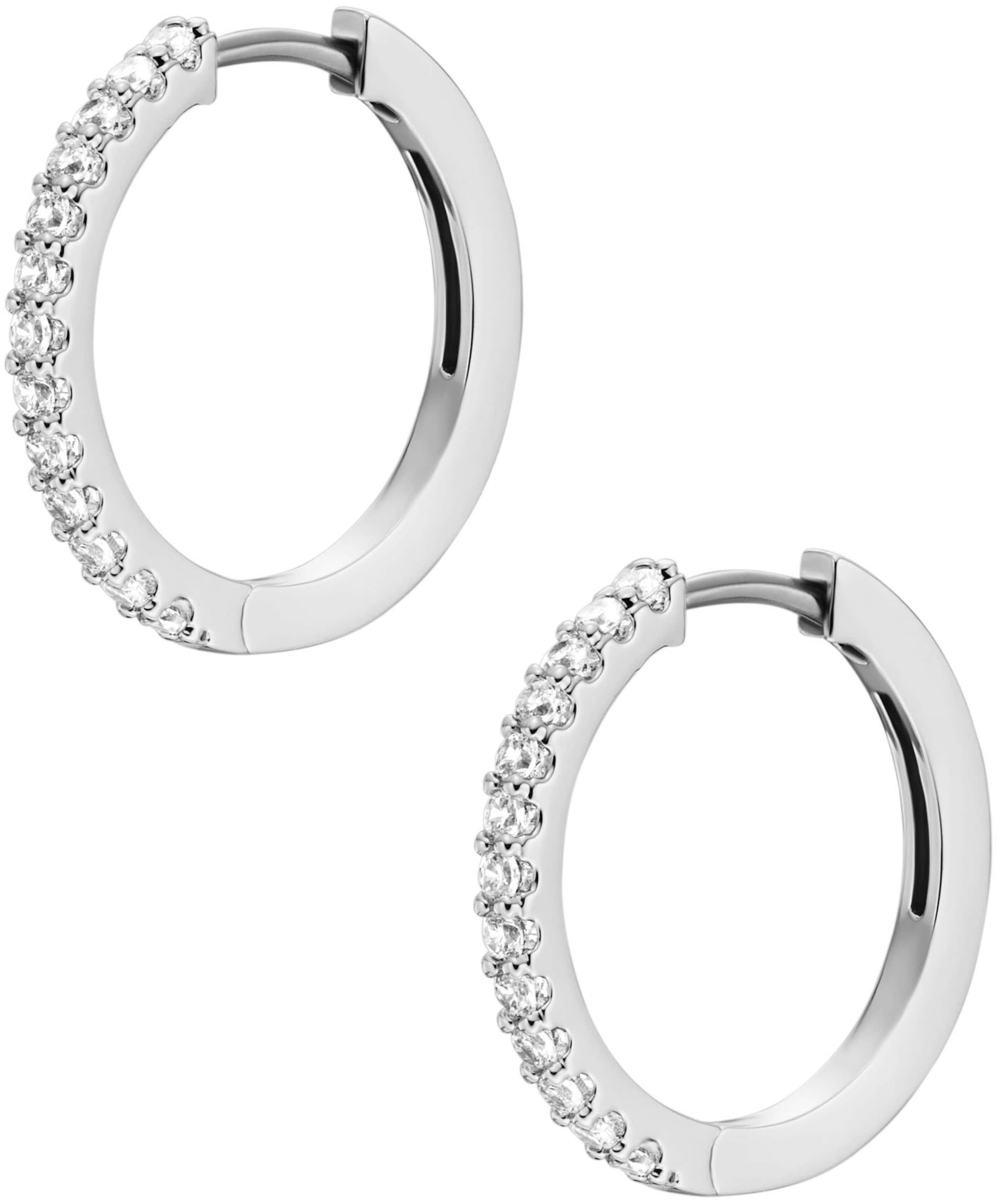 FOSSIL Σκουλαρίκια σε ασημί: μπροστά