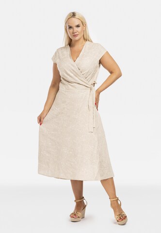 Robe 'RAFAELA' Karko en beige