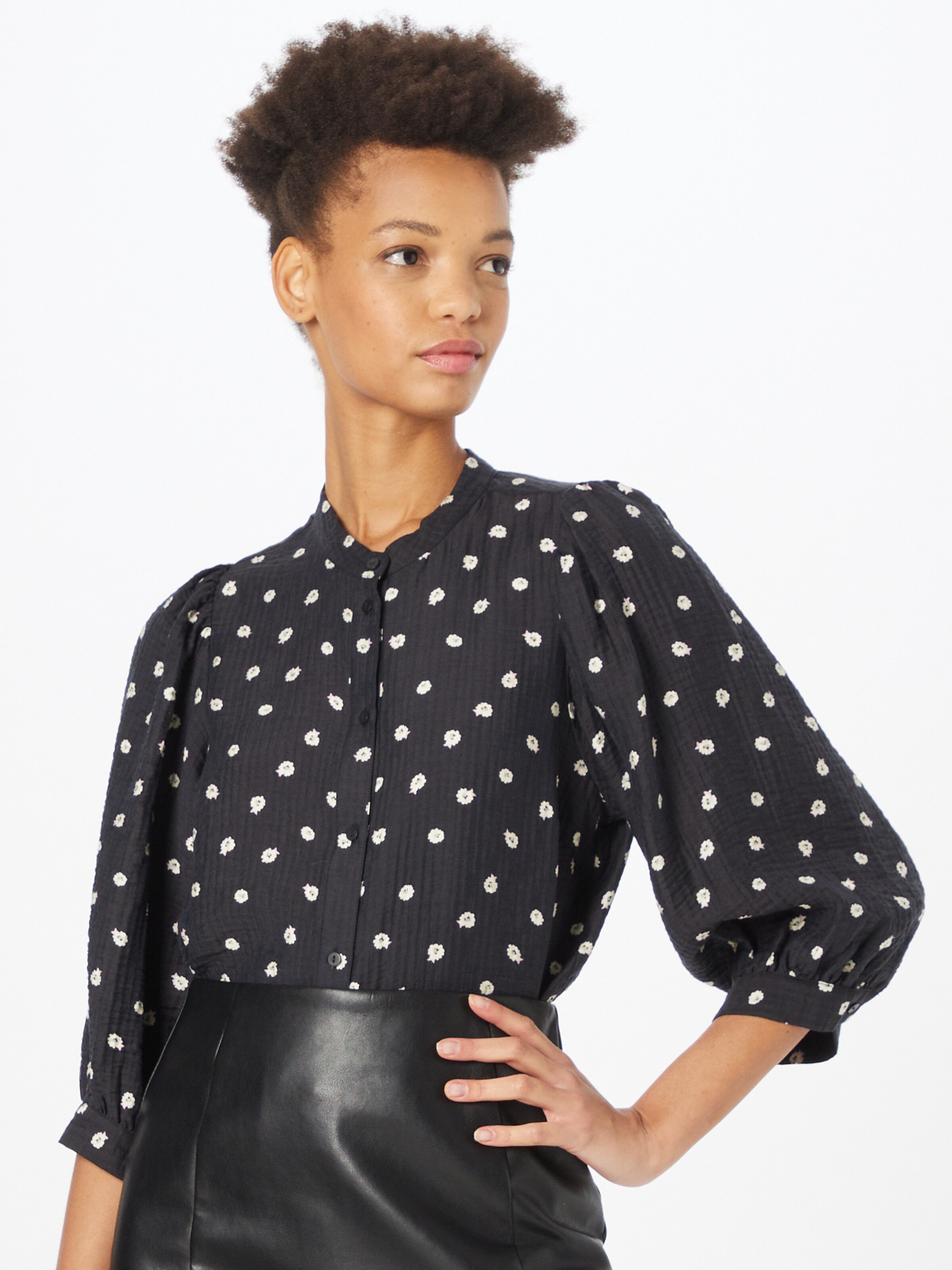 Frauen Blusen & Tuniken MOSS COPENHAGEN Bluse 'Sigrida' in Schwarz - QW71665 Frauen Blusen & Tuniken MOSS COPENHAGEN Bluse 'Sigrida' in Schwarz - QW71665