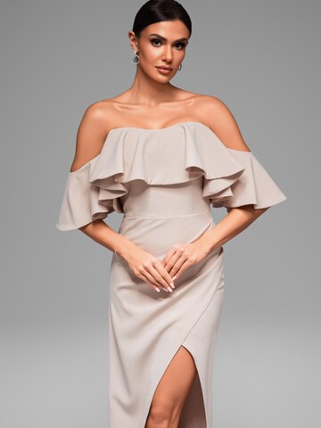 Ombre Evening dress in Beige