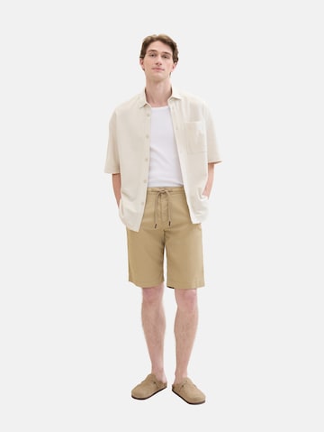 TOM TAILOR Regular Shorts in Braun