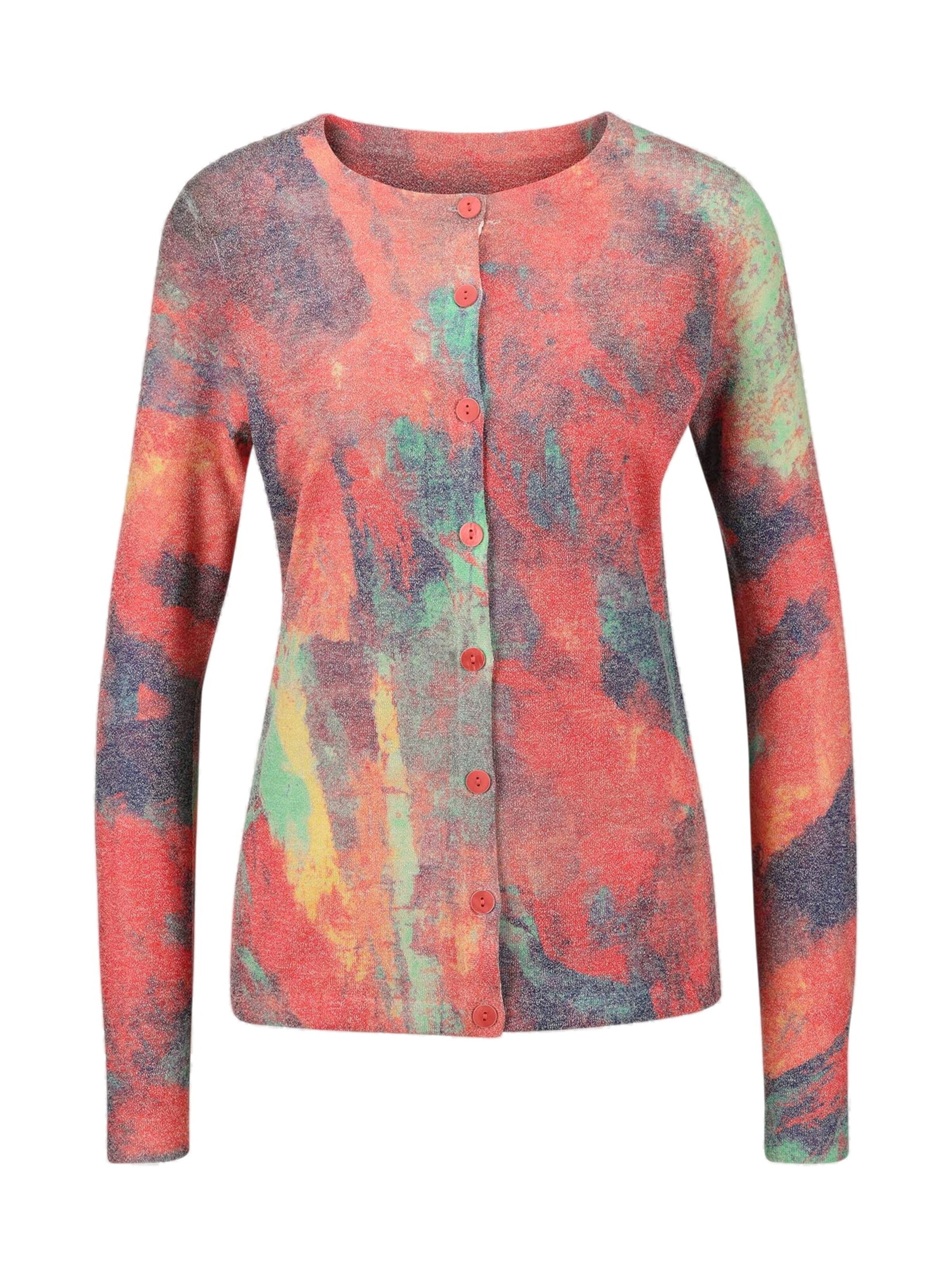 MADELEINE Strickjacke in Orange: Vorderseite