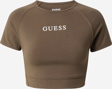 GUESS Shirt 'ALINE' in Brown: front